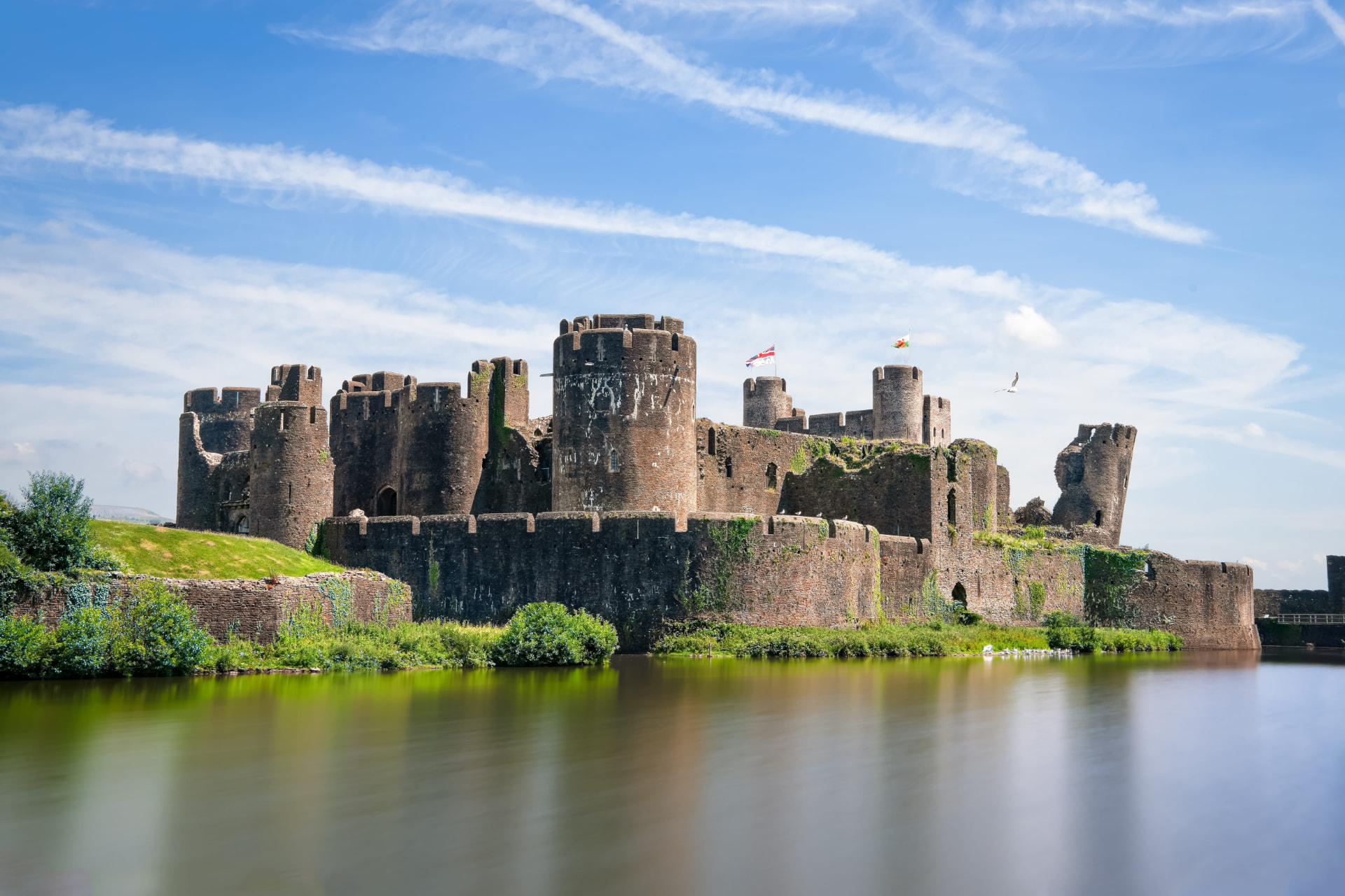 Caerphilly Castle, South Wales