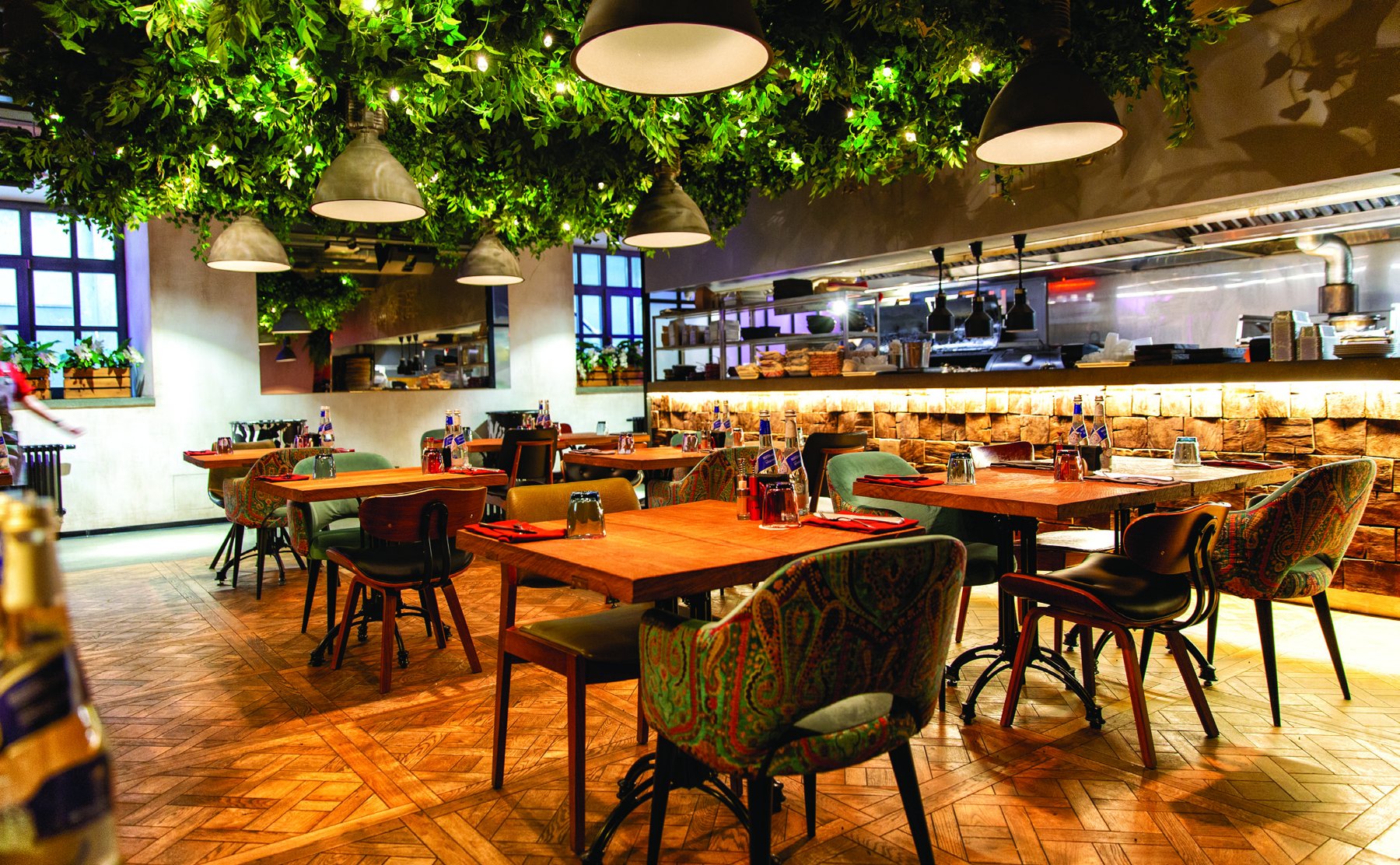 Halal restaurant interior