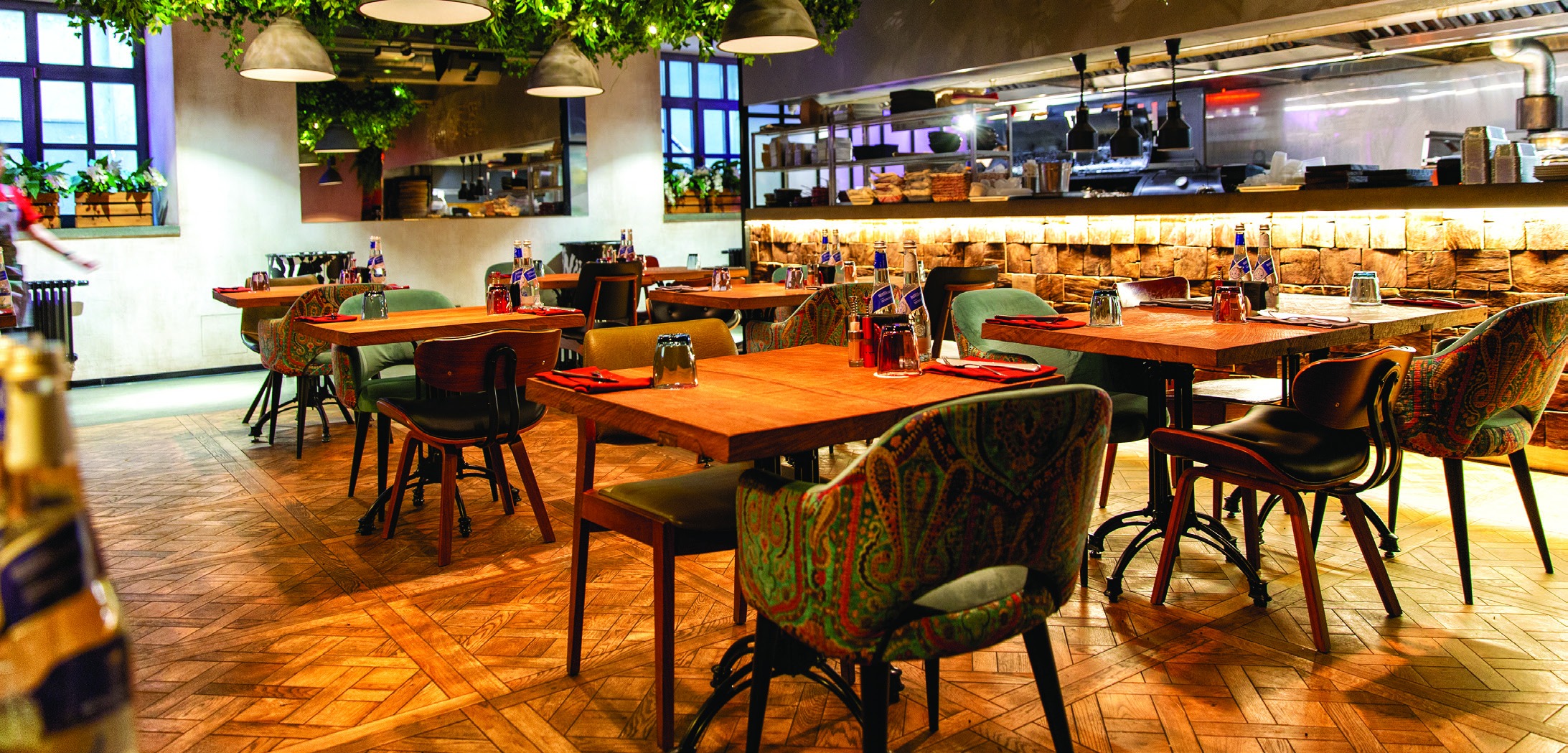 Halal restaurant interior