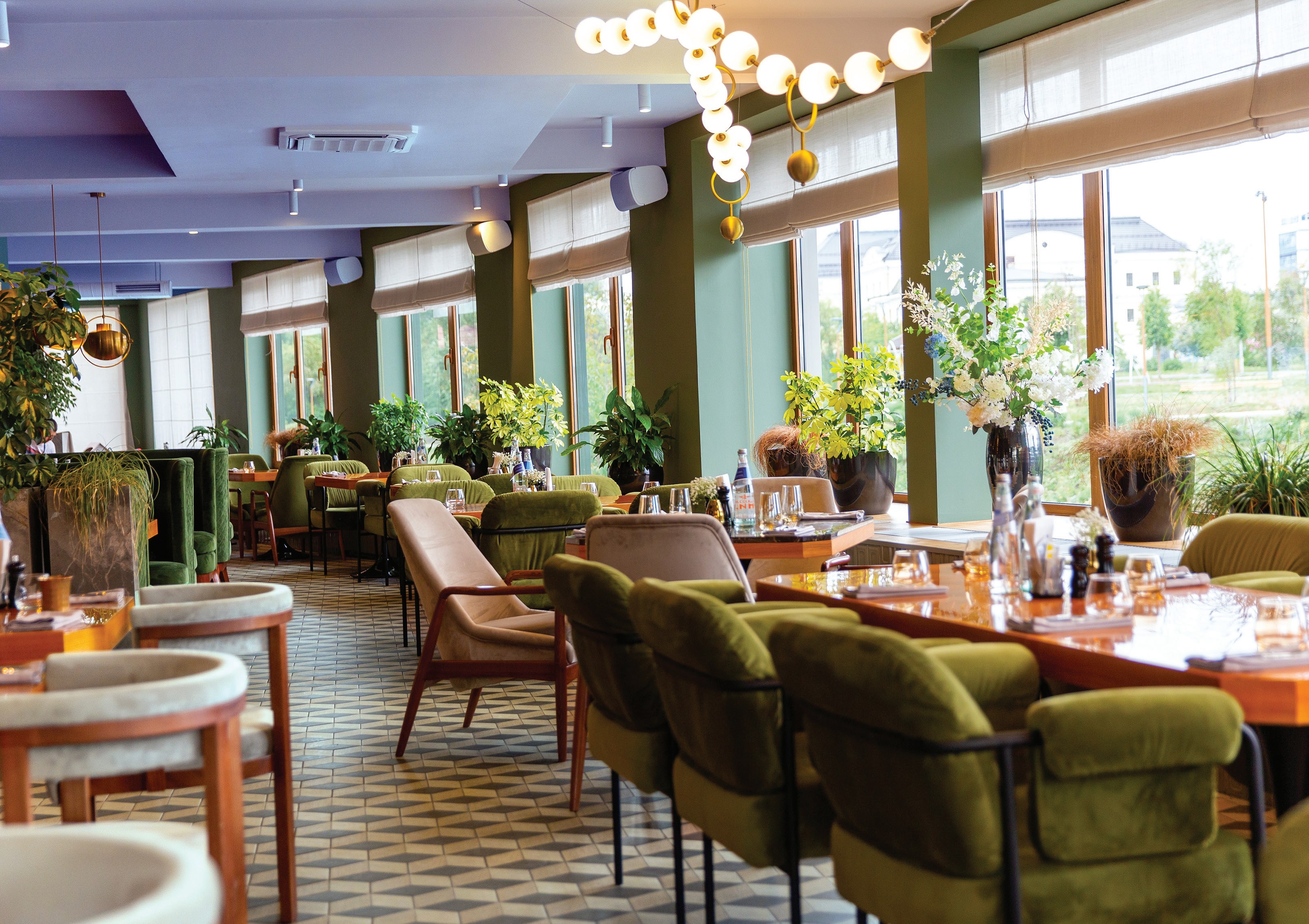 Halal restaurant interior