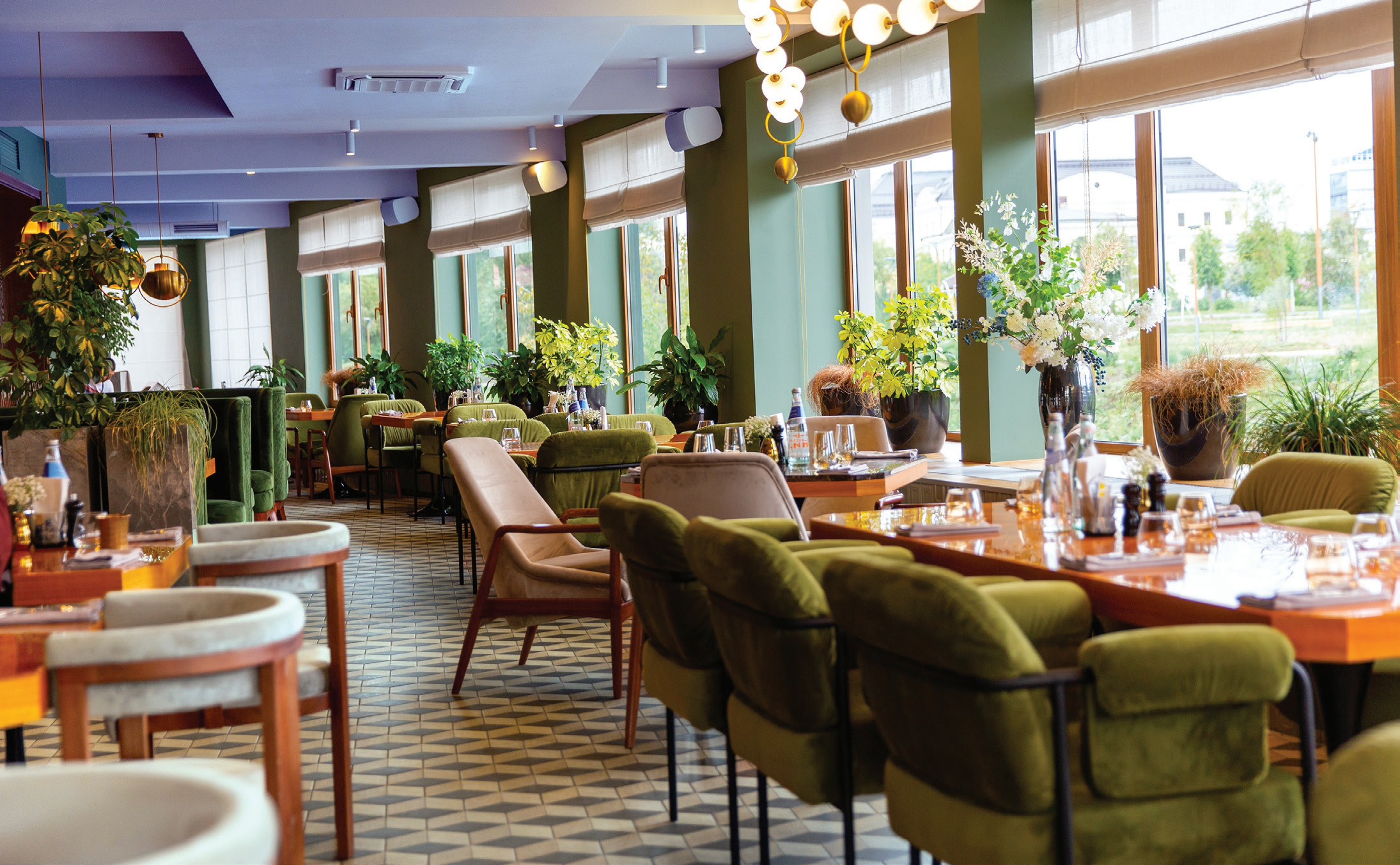 Halal restaurant interior