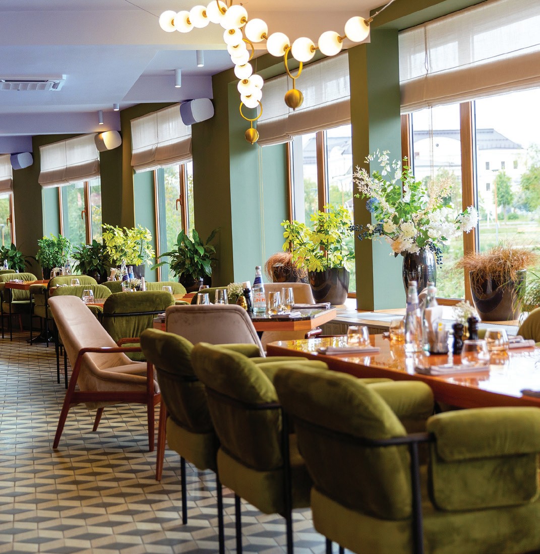 Halal restaurant interior