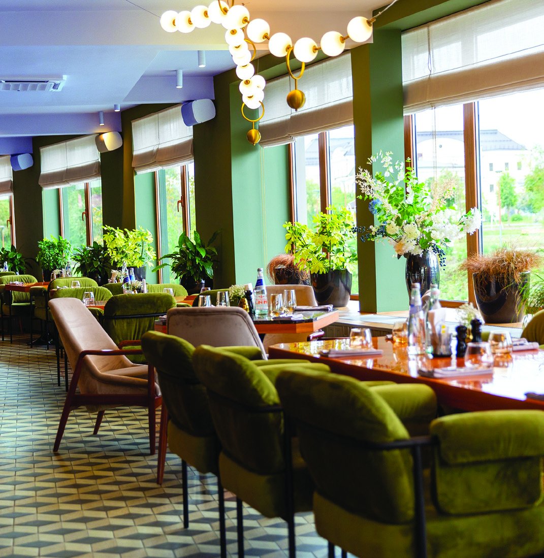 Halal restaurant interior