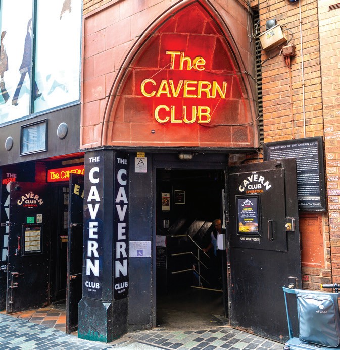 The Cavern Club entrance in Liverpool