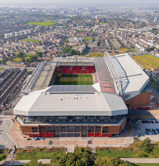 The Anfield Stadium, Liverpool