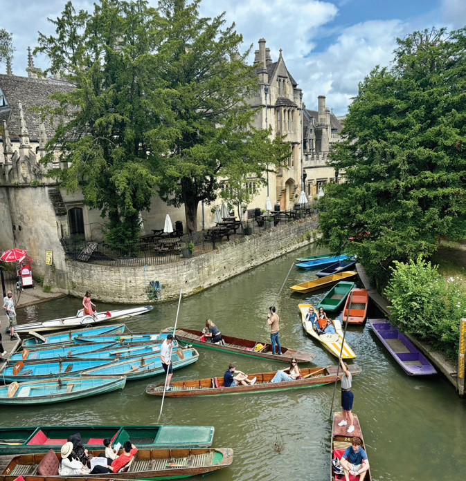 Punting on the Cherwell, Oxford