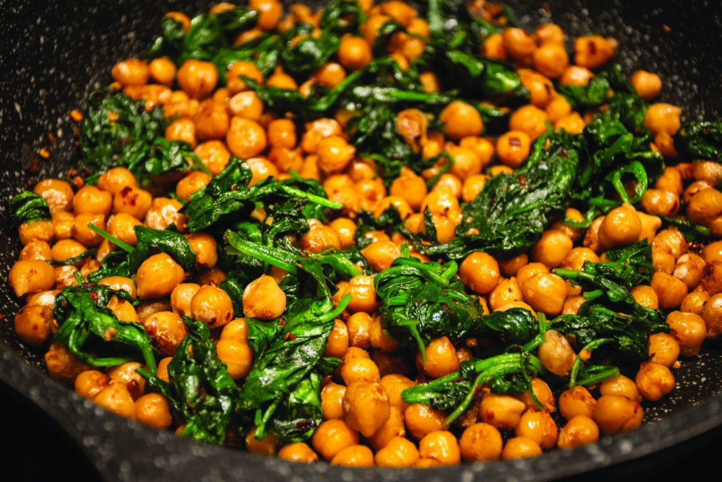 Espinacas con Garbanzos