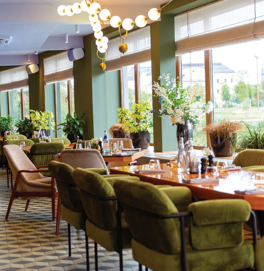 Halal restaurant interior