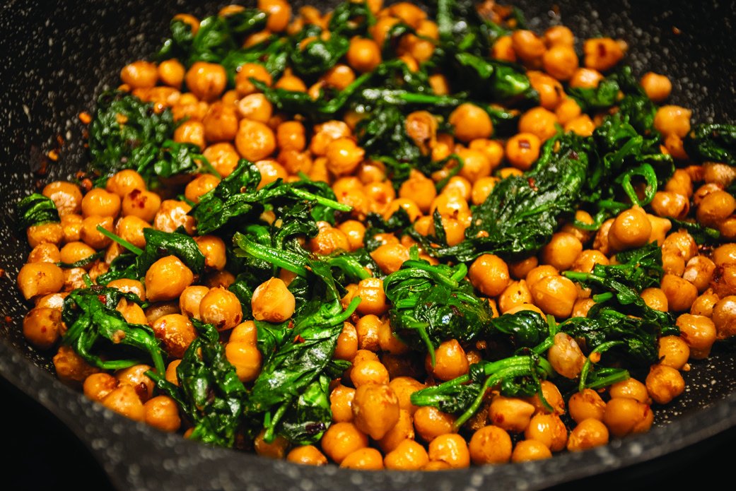Espinacas con Garbanzos