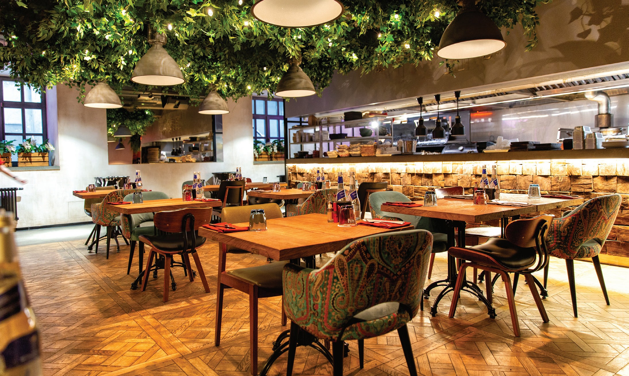 Halal restaurant interior